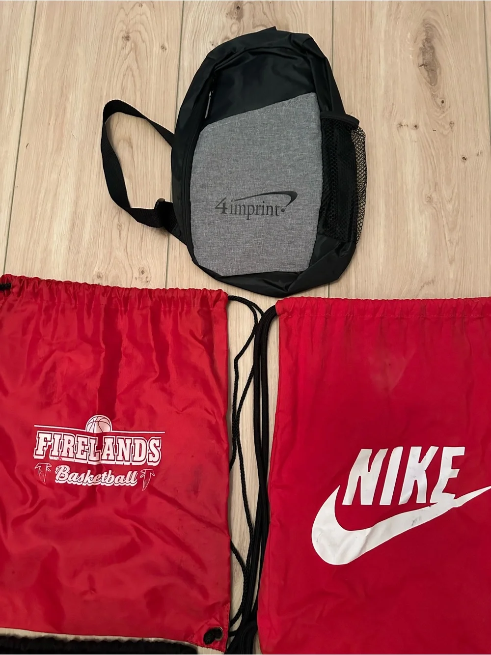 Vintage Nike , Jordan , & Firelands Basketball Drawstring Gym Bags